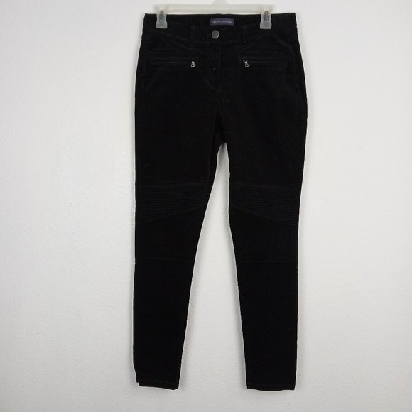 Marks & Spencer Collection Ankle Grazer Corduroy Pants Women's USA Size 6 Black - Picture 1 of 12